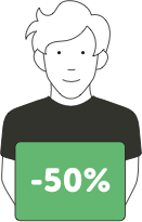 Up to 50% off products
