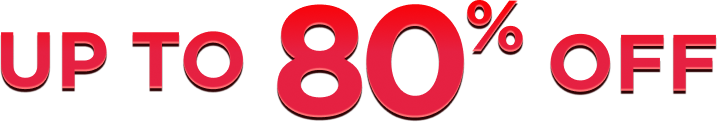 Save up to 80%
