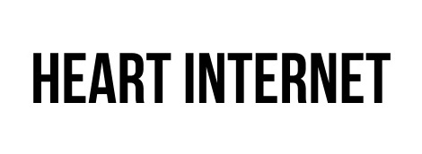 Heart Internet in the Bebas Neue free font