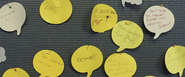 Another close up of the Future of the Net wall