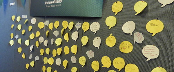 The full Future of the Net wall