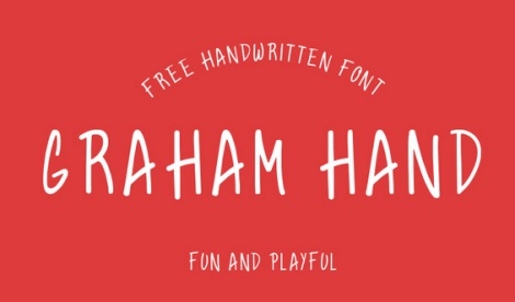 Text about the Graham Hand free font