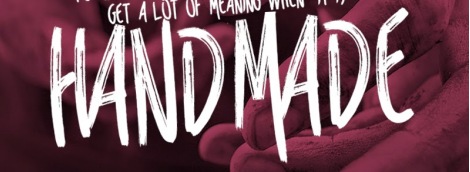 The word Handmade in the Reis free font