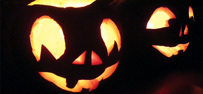 Halloween seasonal design can include jack-o-lanterns