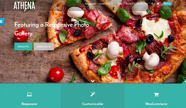 Screenshot of the Athena WordPress theme