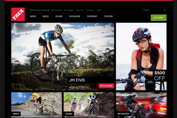 Screenshot of the Trex Magento theme