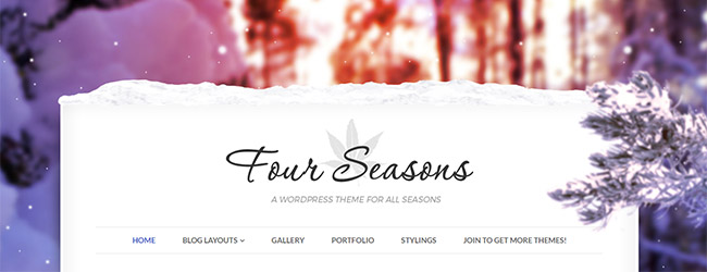 Four Seasons WordPress theme