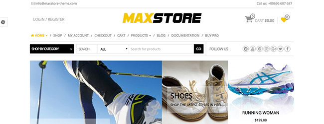 MaxStore WordPress theme