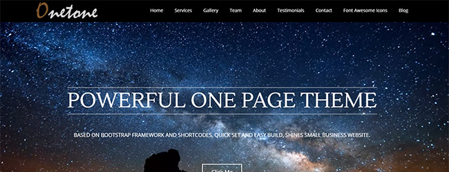 Onetone WordPress theme