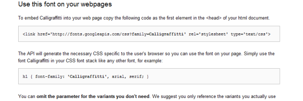 Google Font Directory